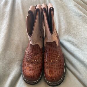 Womens Ariat 4LR Fatbaby  Leather Western Cowgirl Boots! Size 7.5